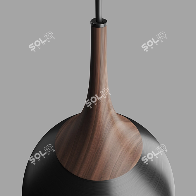 Elegant Poise Pendant Lamp 3D model image 3