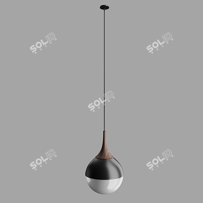 Elegant Poise Pendant Lamp 3D model image 4