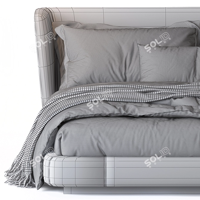 Elevate Your Rest: Creed Bed 3D model image 4