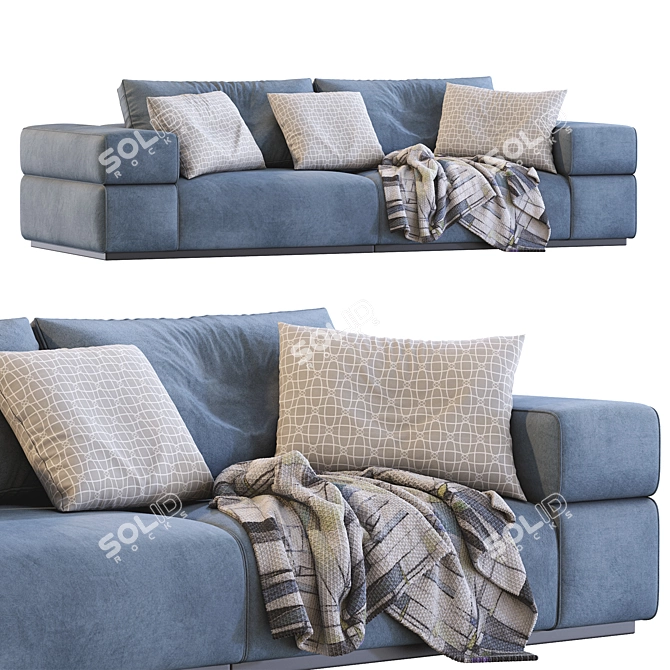 Modern Lema Brick Lane Sofa 3D model image 1