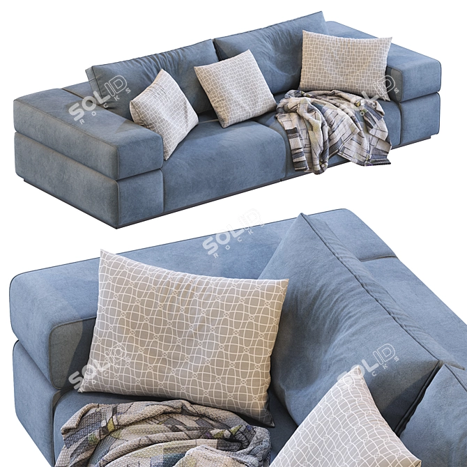 Modern Lema Brick Lane Sofa 3D model image 2