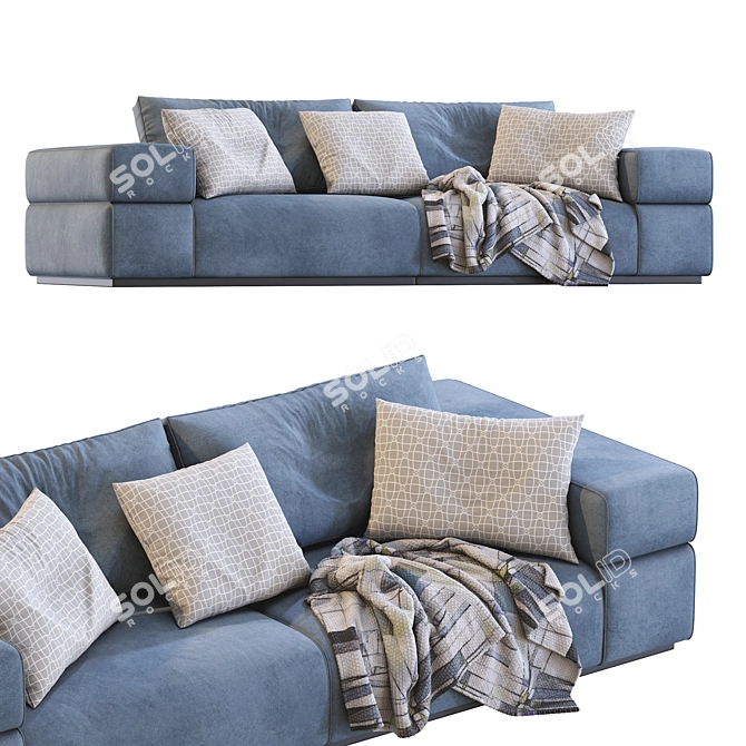 Modern Lema Brick Lane Sofa 3D model image 3