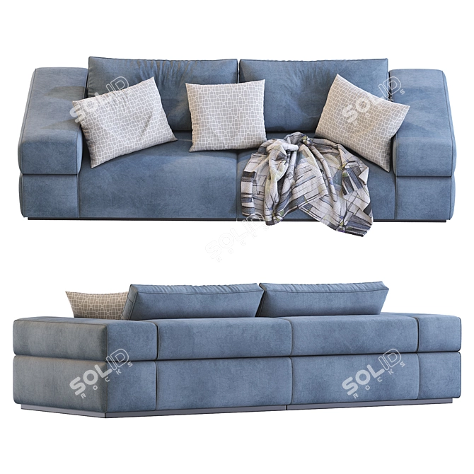 Modern Lema Brick Lane Sofa 3D model image 4