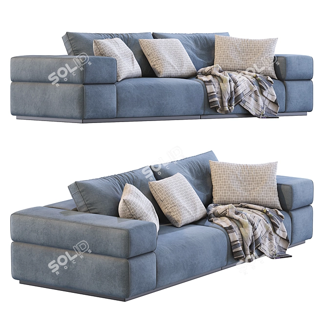 Modern Lema Brick Lane Sofa 3D model image 6