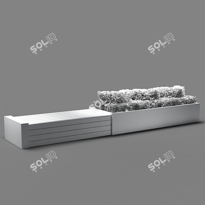 PolyCount 500k Unique Bench 3D model image 3