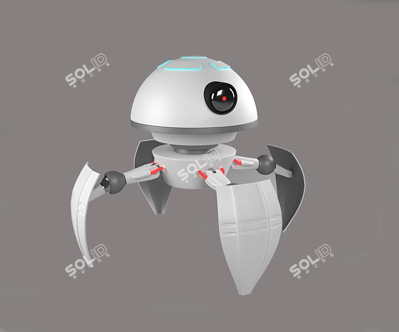 TechBot: Small, Robotic Convenience 3D model image 1