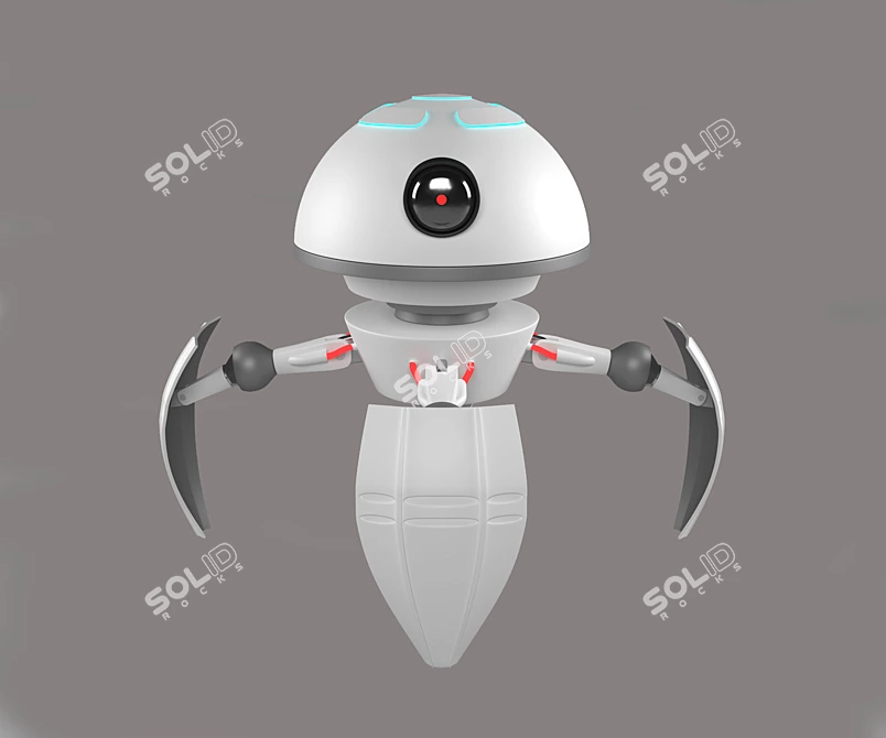 TechBot: Small, Robotic Convenience 3D model image 2