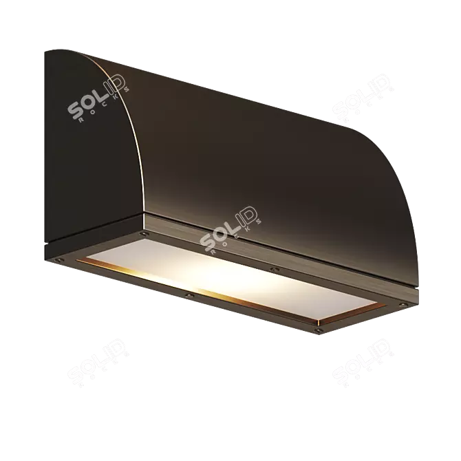 Versatile Scoop Wall Sconce: Stylish, Directional Lighting 3D model image 1