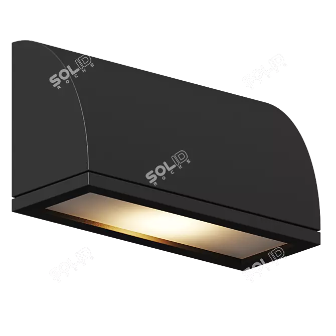 Versatile Scoop Wall Sconce: Stylish, Directional Lighting 3D model image 3