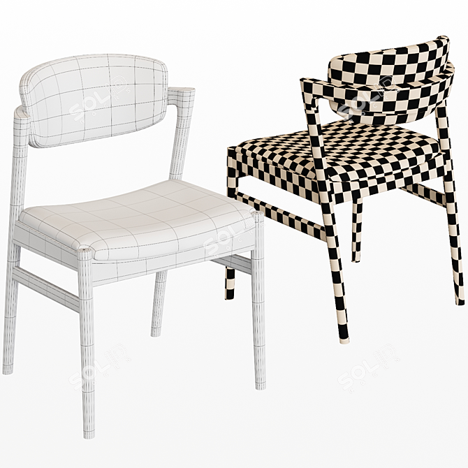 Elegant Matilda Armchair: Stylish and Comfortable 3D model image 3