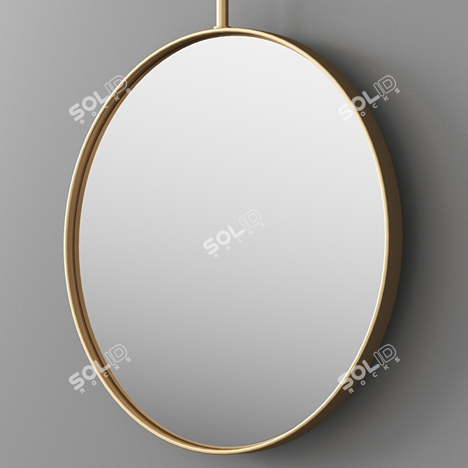 DDl Forma Round Wall-Mounted Mirror 3D model image 1