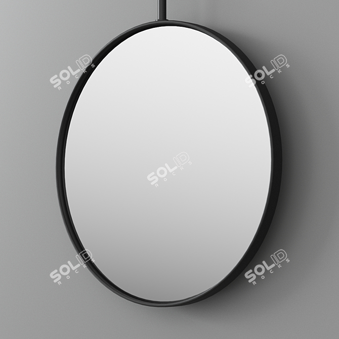 DDl Forma Round Wall-Mounted Mirror 3D model image 2