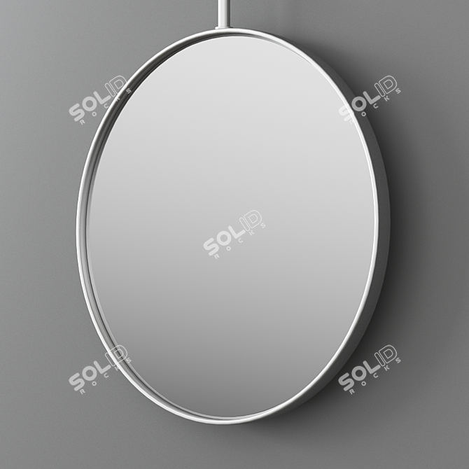 DDl Forma Round Wall-Mounted Mirror 3D model image 3