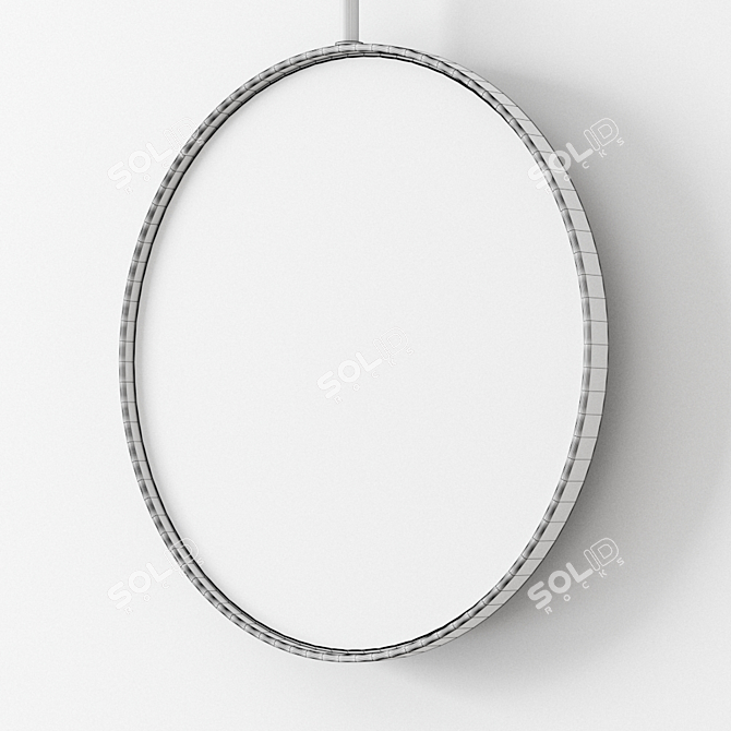 DDl Forma Round Wall-Mounted Mirror 3D model image 4