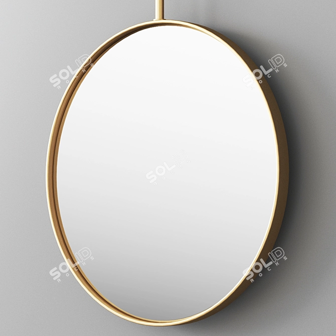 DDl Forma Round Wall-Mounted Mirror 3D model image 5