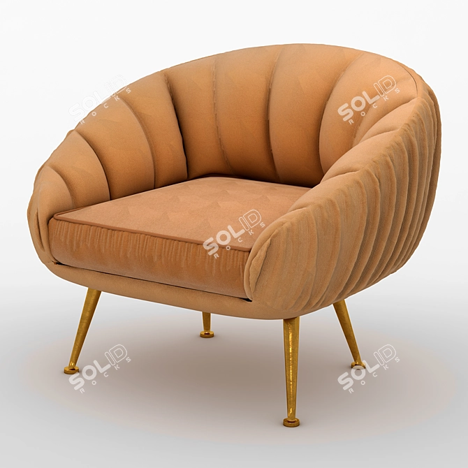 Modern Arm Chair - 3D Model 3D model image 3