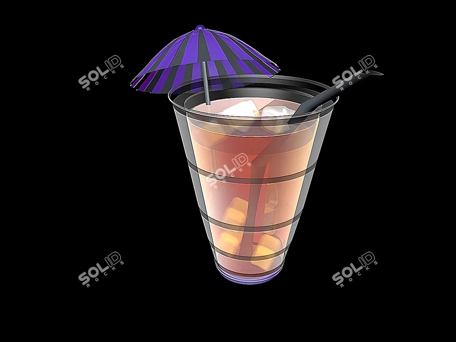 Cinema 4D Cocktail Rendering Video 3D model image 1