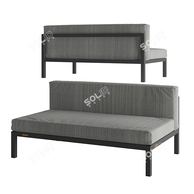 Stylish Legardo MEZZO Sofa 3D model image 3