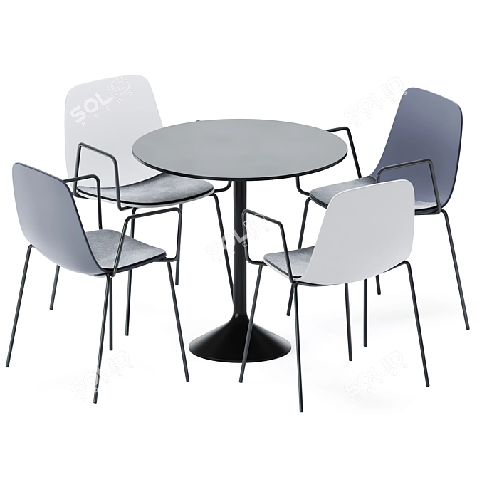 Sleek Stato Table by Colos 3D model image 4