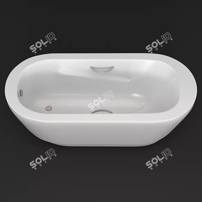 Anatomica Oval: Contemporary Single Seater 3D model image 2