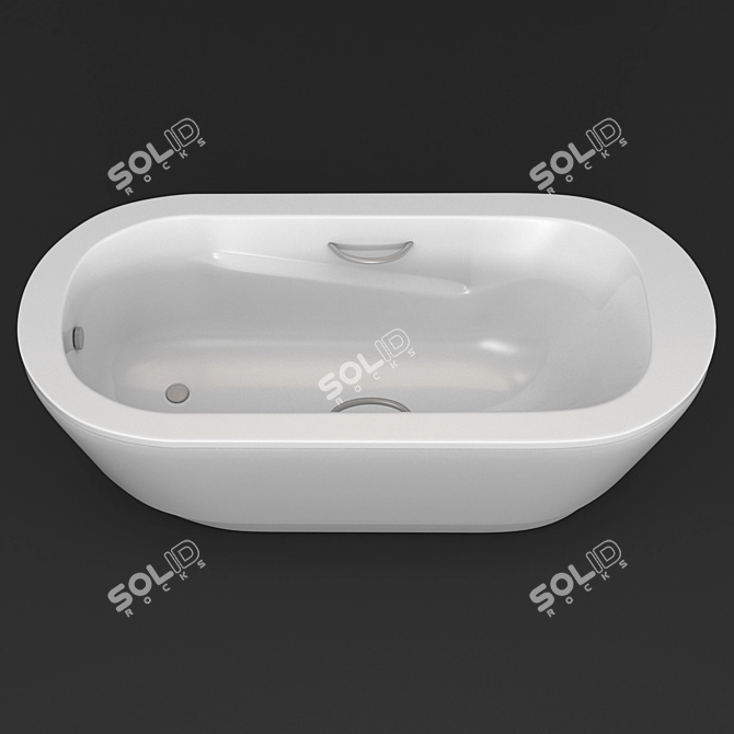 Anatomica Oval: Contemporary Single Seater 3D model image 8