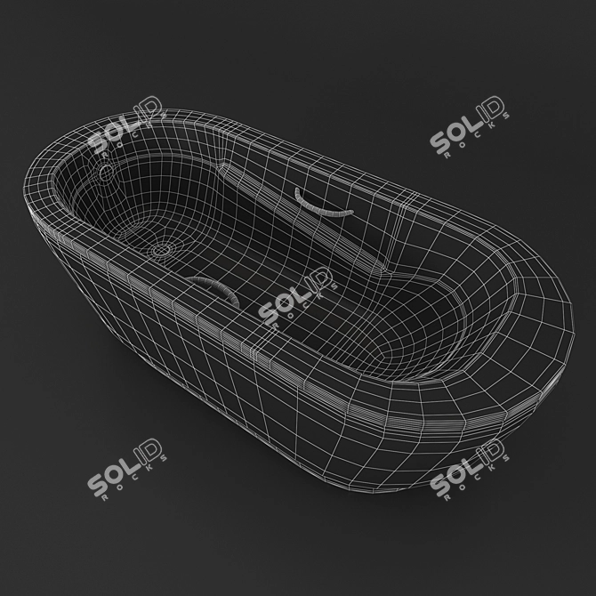 Anatomica Oval: Contemporary Single Seater 3D model image 10