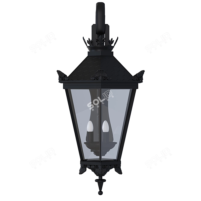 Elegant Manchester Street Sconce 3D model image 3