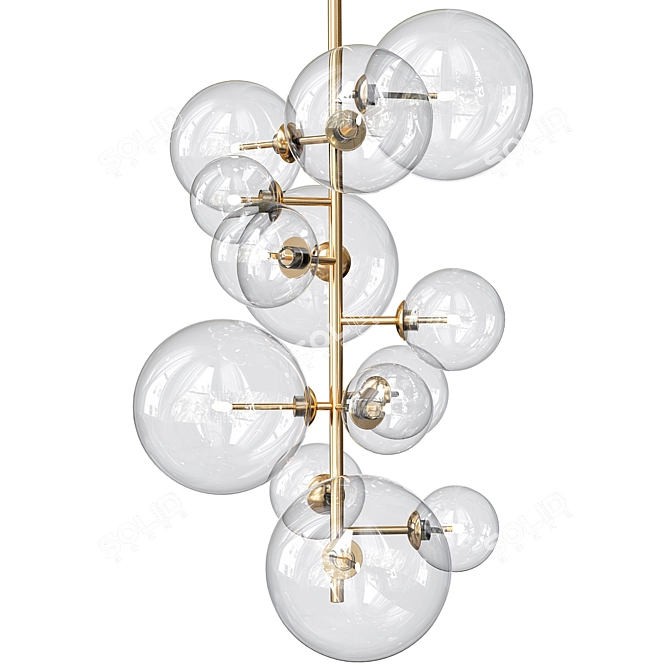 Elegant Eichholtz Ezra Chandelier 3D model image 2