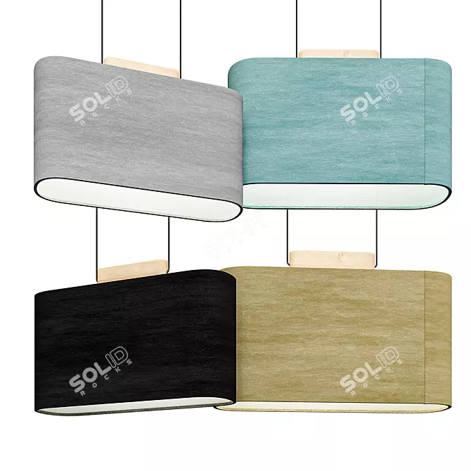 Modern Handcrafted Pablo Belmont Pendant 3D model image 4