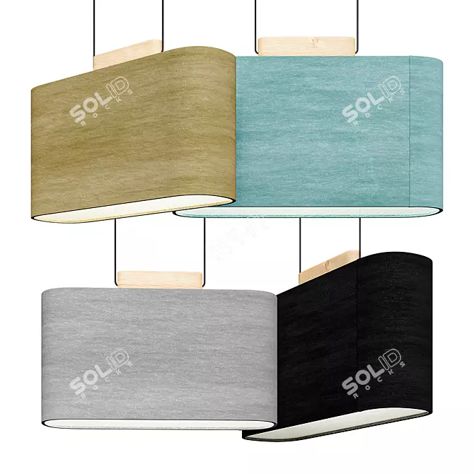 Modern Handcrafted Pablo Belmont Pendant 3D model image 1