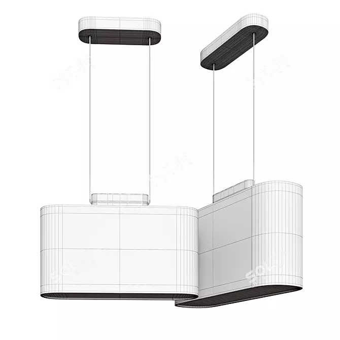 Modern Handcrafted Pablo Belmont Pendant 3D model image 2