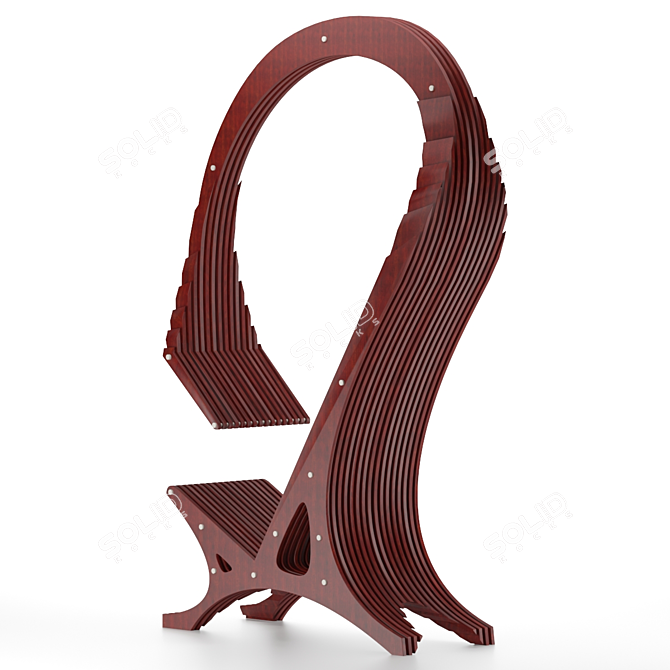 Innovative Parametric Chair - Ultimate Comfort! 3D model image 2