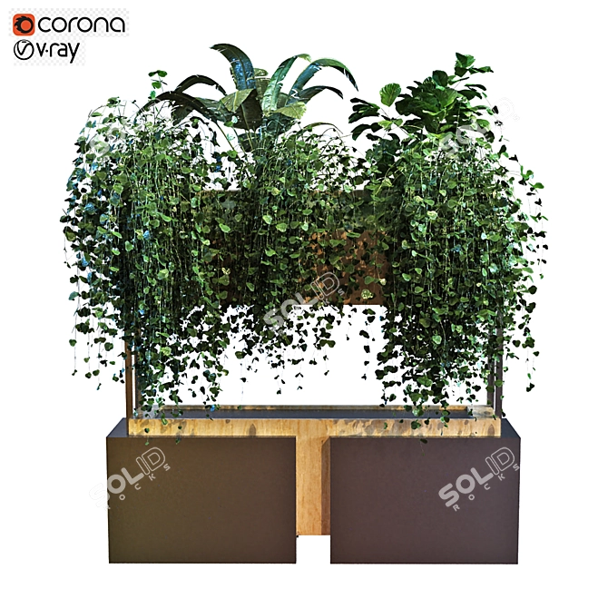 Lush Greenery Box Set 3D model image 1