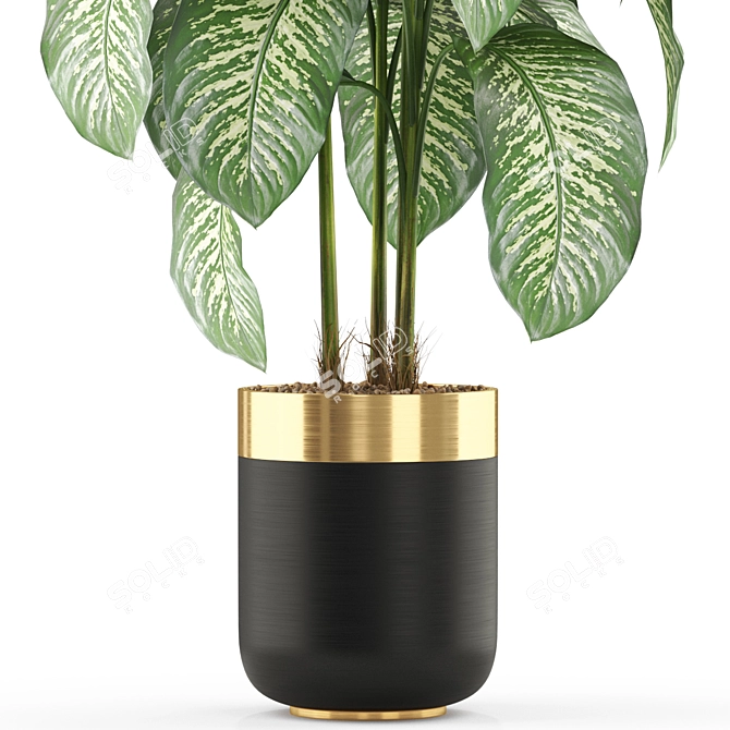 Green Oasis: Exquisite Plants Collection 3D model image 2