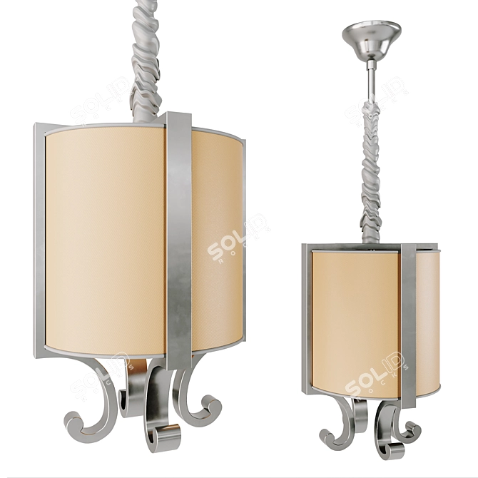 Philadelphia Nickel Pendant Light 3D model image 1