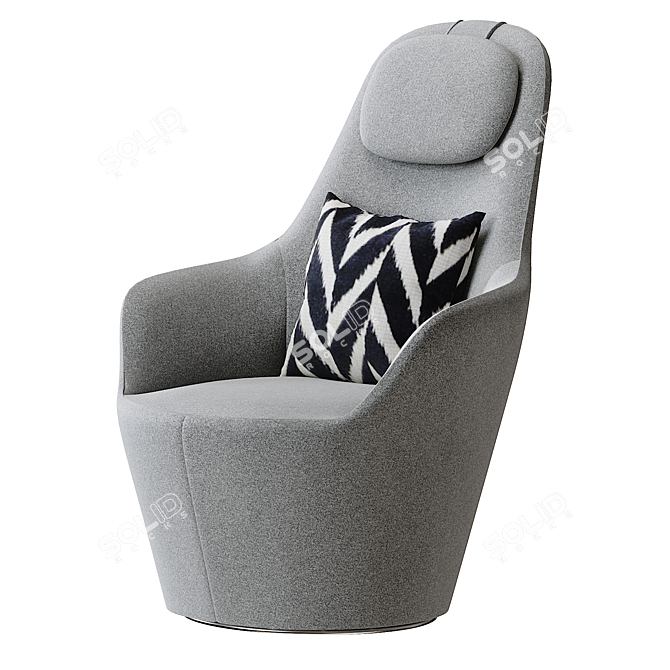 Harbor Armchair: Modern Elegance in Your Home 3D model image 1