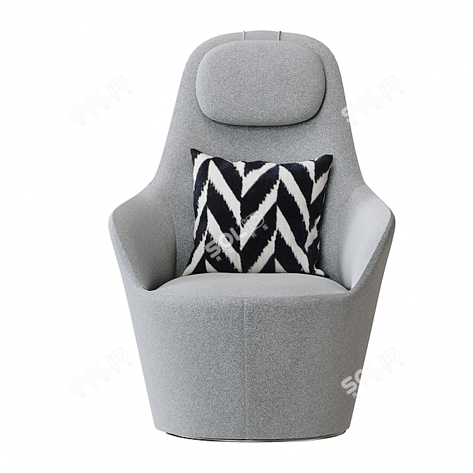 Harbor Armchair: Modern Elegance in Your Home 3D model image 3