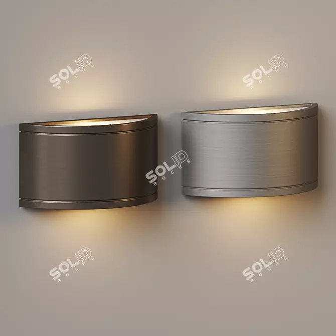 Sleek Tube LED Sconce 3D model image 4