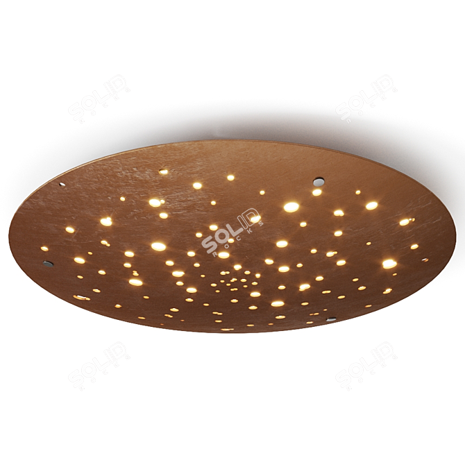 Fabbian Lens F46 LED Metal Ceiling Lamp 3D model image 4