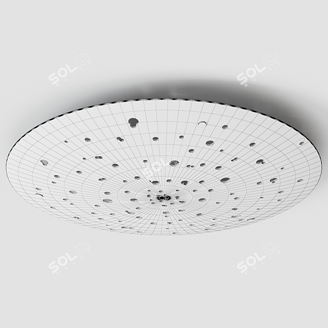 Fabbian Lens F46 LED Metal Ceiling Lamp 3D model image 5