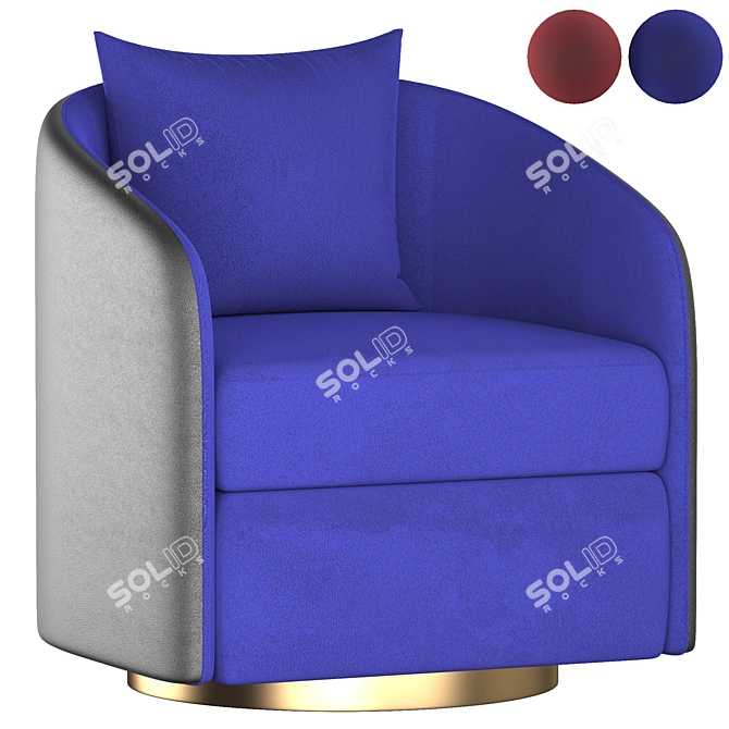 ErgoCoque Lounge Chair 3D model image 2