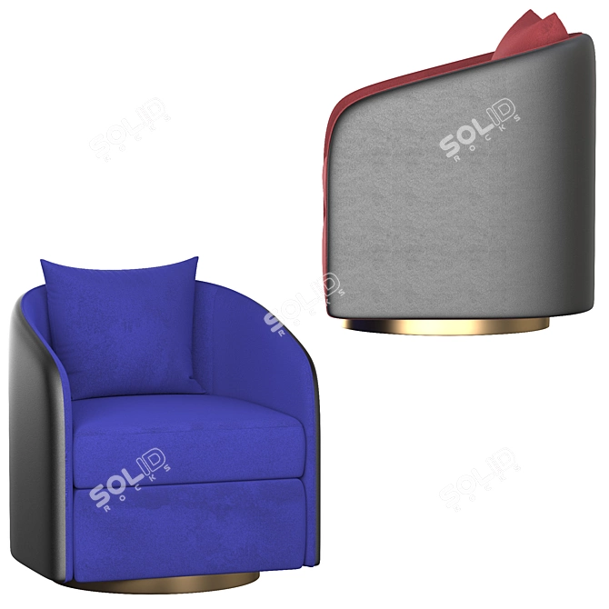 ErgoCoque Lounge Chair 3D model image 4