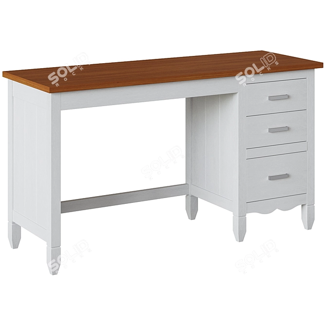 Amberes Colored Writing Desk: Elegant and Functional 3D model image 3