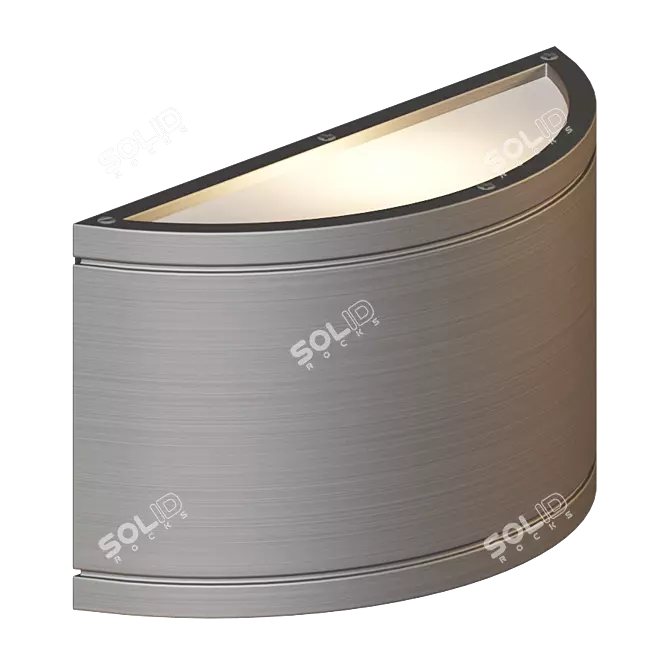 Title: Modern Tube LED Wall Sconce | Multiple Finishes 3D model image 2