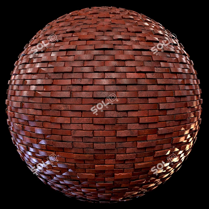 Seamless Brick Lattice Texture 3D model image 7