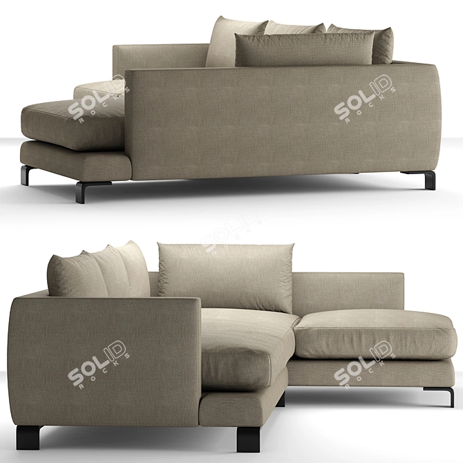 Luxury Sofa Long Island - Flexform 3D model image 2