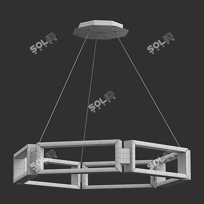 Modern Forms Mies LED Chandelier 3D model image 2