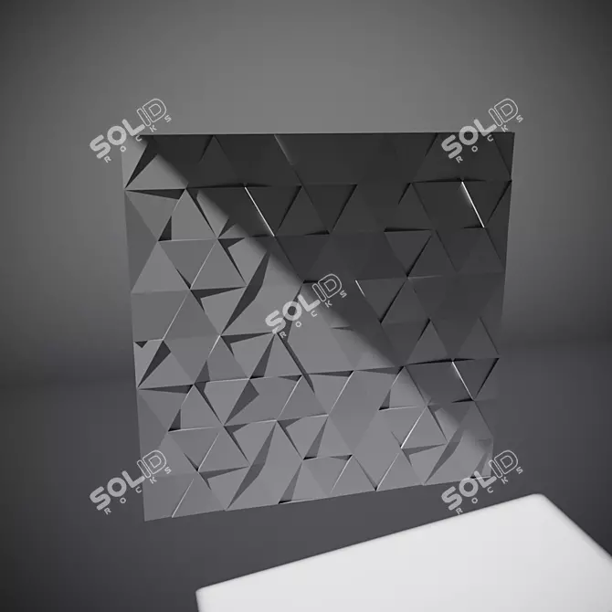 3D Hi-Tek Triangle Panel with Built-in Lighting 3D model image 1