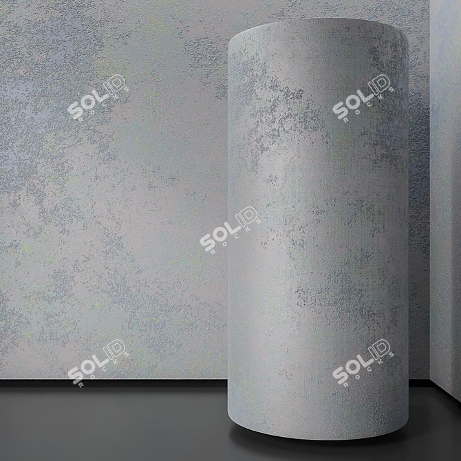 Seamless Plaster with PBR Effects 3D model image 2