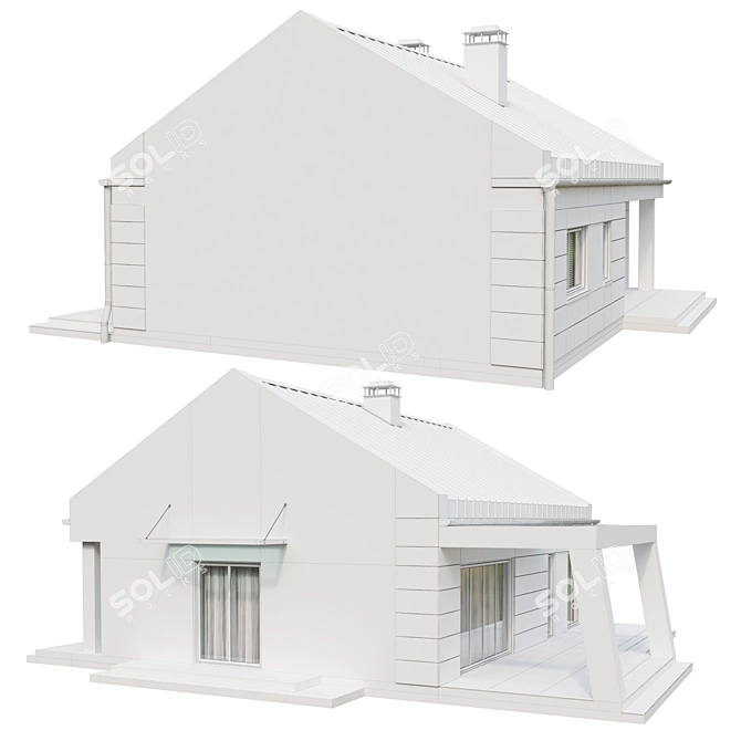 Modern Charm: Urban House Vol.5 3D model image 4